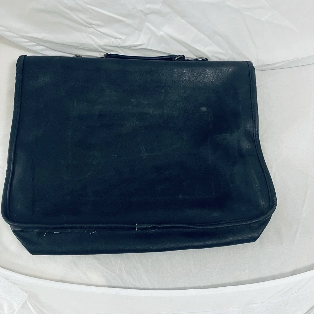Vintage READ Lagazzi Trans Atlantic Flight Messenger Bag Black Embroidered Dad